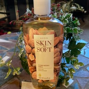 🧈 🥥 COMFORTING SHEA Avon Skin so Soft Bath Oil Less Than Retail Price! 16.9 oz